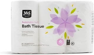 365 by Whole Foods Market, Sustainably Soft Bath Tissue, Hypoallergenic, 286 Sheets per Roll, 6 Count