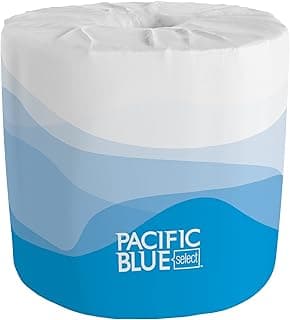 Pacific Blue Select Standard Roll 2-Ply Embossed Toilet Paper by GP PRO (Georgia-Pacific), 18280/01, 550 Sheet Per Roll, 80 Rolls Per Case