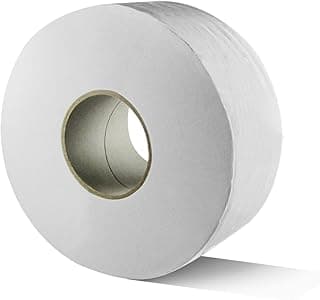 Karat 9" Jumbo Roll Toilet Paper - 2-Ply Industrial Strength Tissue (JS-JRT1000), 1000 ft, 12 Pack