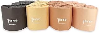 Terre Premium & Soft Bamboo Toilet Paper, Unbleached, 12 Rolls, 4 ply & 300 Sheets/Roll, FSC Certified, PFAS & BPA Free, Septic Safe, Tree-Free, Plastic & Chemical Free