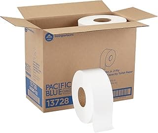Pacific Blue Select 2-Ply Jumbo Jr. 9" Toilet Paper by GP PRO (Georgia-Pacific), 13728, 1,000 Linear Feet Per Roll, 8 Rolls Per Case