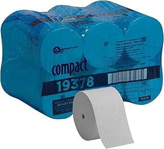 Georgia-Pacific Compact Coreless 2-Ply Recycled Toilet Paper by GP PRO (Georgia-Pacific), 19378, 1,500 Sheets Per Roll, 18 Rolls Per Case
