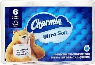 Charmin Ultra soft Jumbo Rolls Septic Safe white