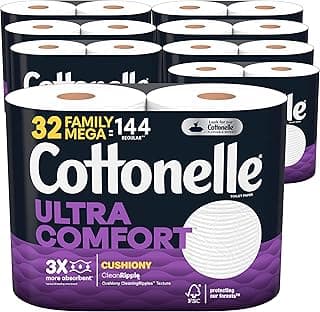 Cottonelle Ultra ComfortCare Soft Toilet Paper 32 Family Mega Rolls